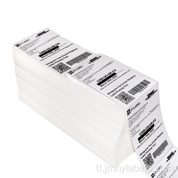 Perforated White Blank 4x6 Fanfold Direct Thermal Labels